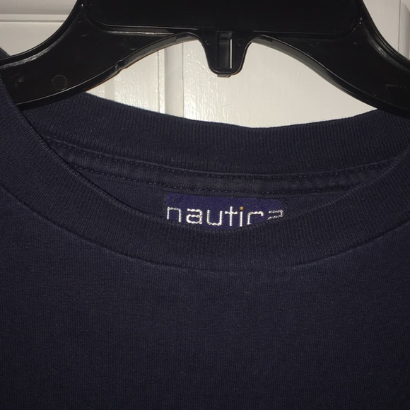 Vintage nautica spellout t shirt xl - Picture 3 of 4